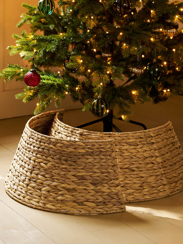 Aston Natural Christmas Tree Skirt - 2 Parts